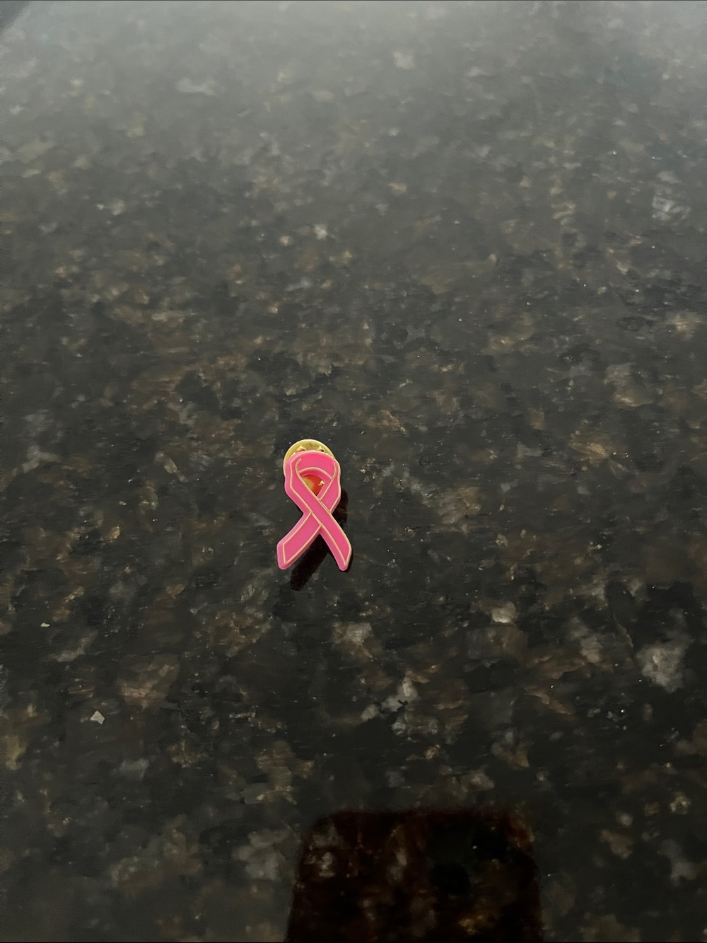 Breast cancer awareness pin/brooch